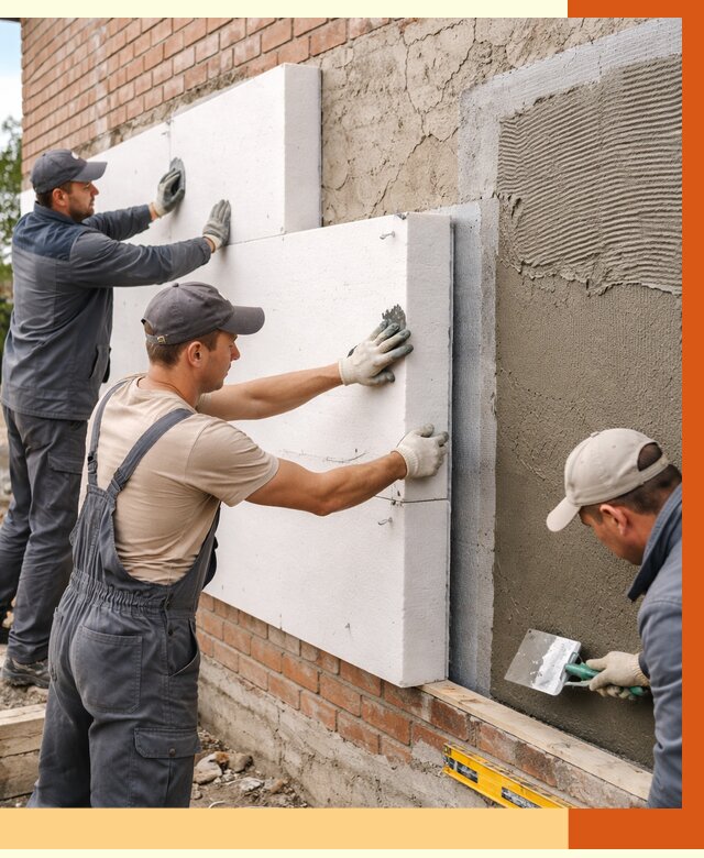 Утепление кирпичного дома в Таганроге от 4276 руб. под ключ | ТепломастерТгн