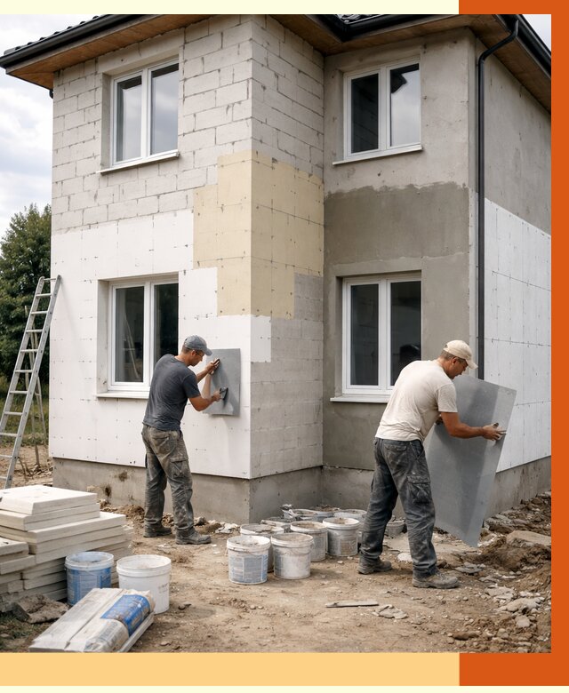 Утепление дома из газобетона в Таганроге от 4276 руб./м² — заказать у ТепломастерТгн