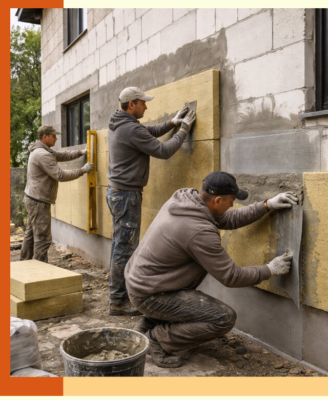 Утепление дома из газобетона в Таганроге качественно и долговечно