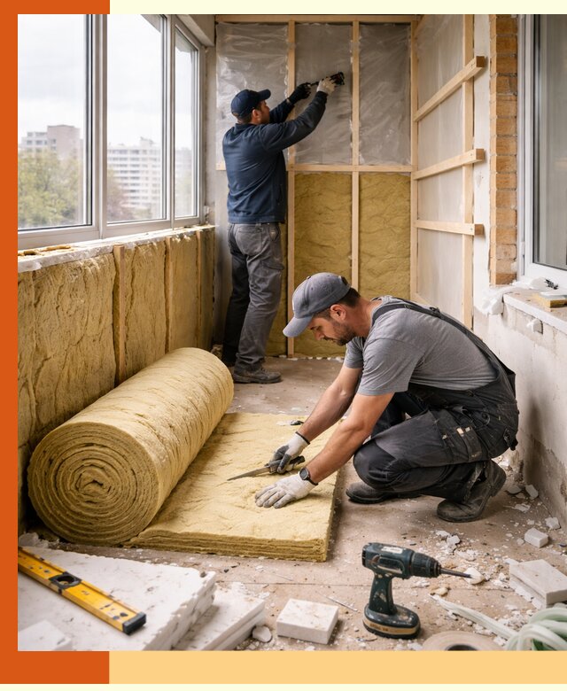 Утепление балкона под ключ в Таганроге качественно и быстро