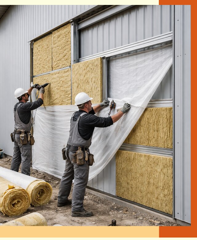 Утепление металлического склада в Таганроге от 4581 руб/м2 — комплексное утепление под ключ | ТепломастерТгн