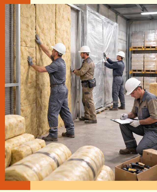 Утепление склада готовой продукции в Таганроге качественно и быстро