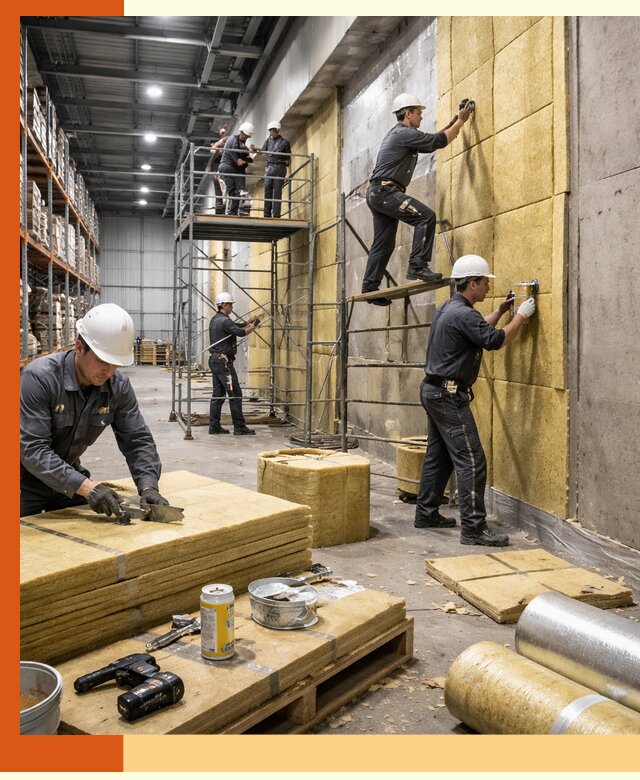 Утепление логистического центра в Таганроге качественно и экономично