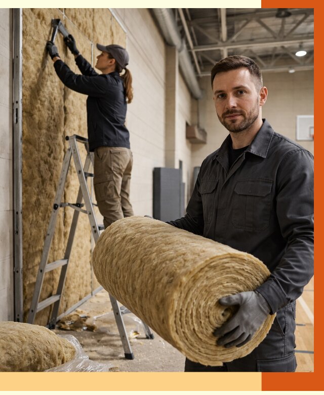 Утепление спортзала в Таганроге от 7636 руб/м2 — комплексное утепление под ключ | ТепломастерТгн