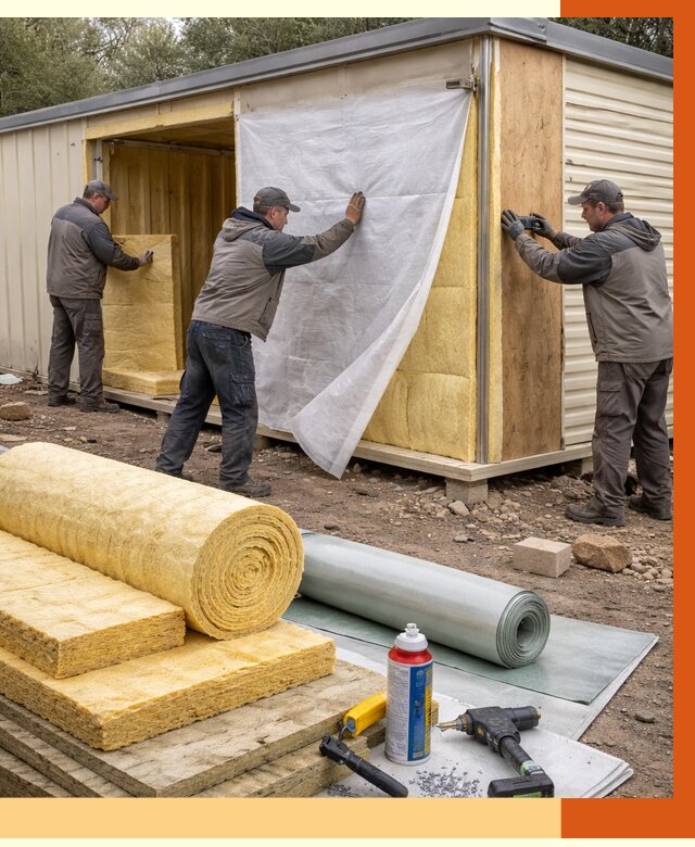 Утепление строительной бытовки в Таганроге от 12726 руб. под ключ | ТепломастерТгн