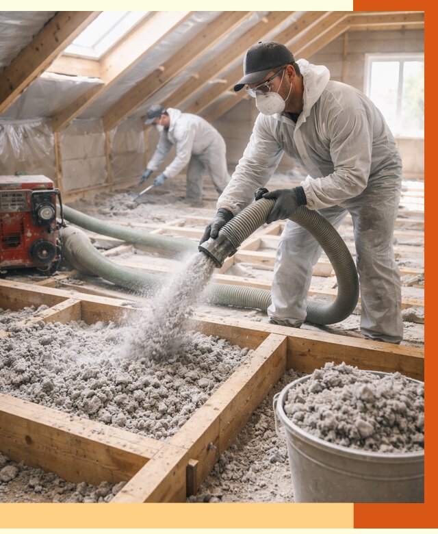 Утепление эковатой в Таганроге от 3003 руб./м2 — монтаж и задувка | ТепломастерТгн