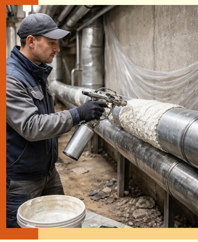 Утепление труб жидкой теплоизоляцией в Таганроге