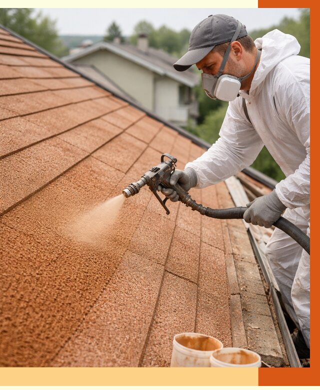 Утепление кровли жидкой пробкой в Таганроге от 2749 руб./м² под ключ | ТепломастерТгн