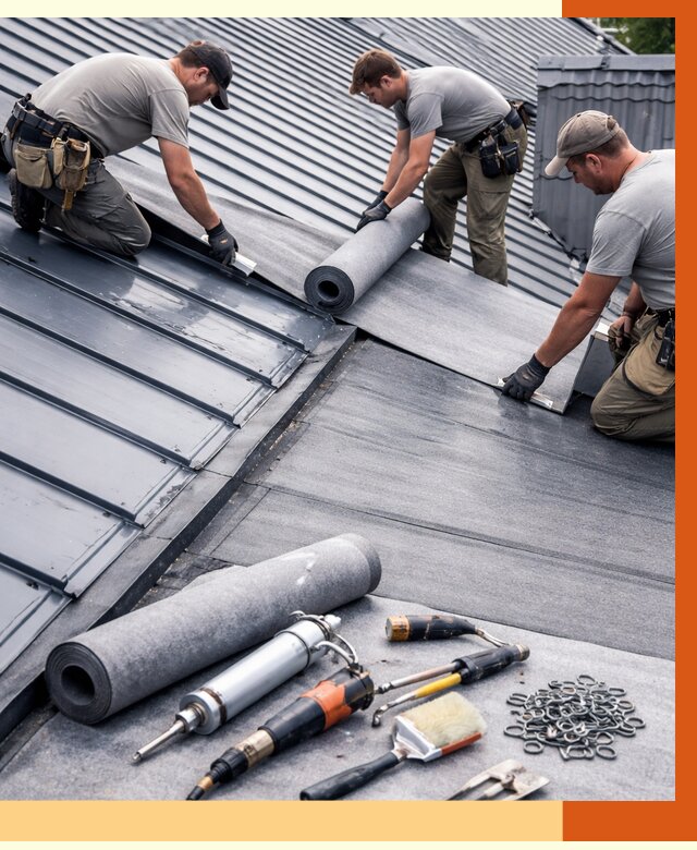 Гидроизоляция металлической кровли полимочевиной в Таганроге от 8654 руб. | ТепломастерТгн